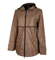 
              Leopard Print New Englander Rain Jacket
            