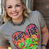 Heart on Fire Graphic Tee