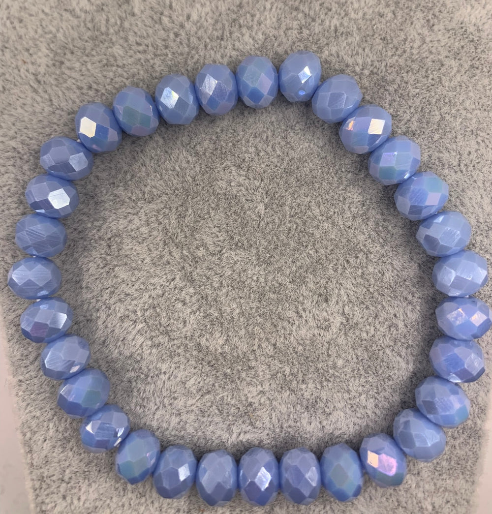 Lilac Stretch Bead Bracelet