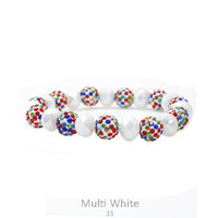 Crystal Beaded Ball Bracelet-Multi