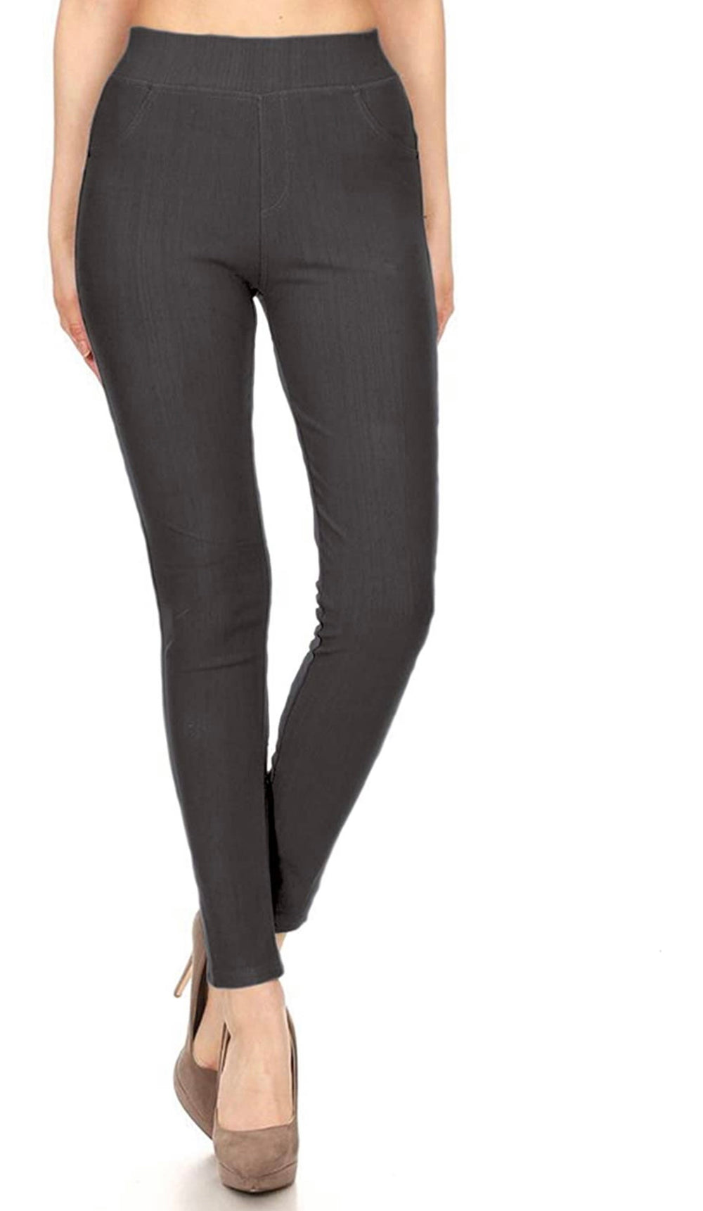 Charcoal Miracle 2 Pocket Jeggings in Plus Size