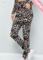 
              PLUS Brown Leopard Joggers
            