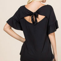 Open Back Bow Top