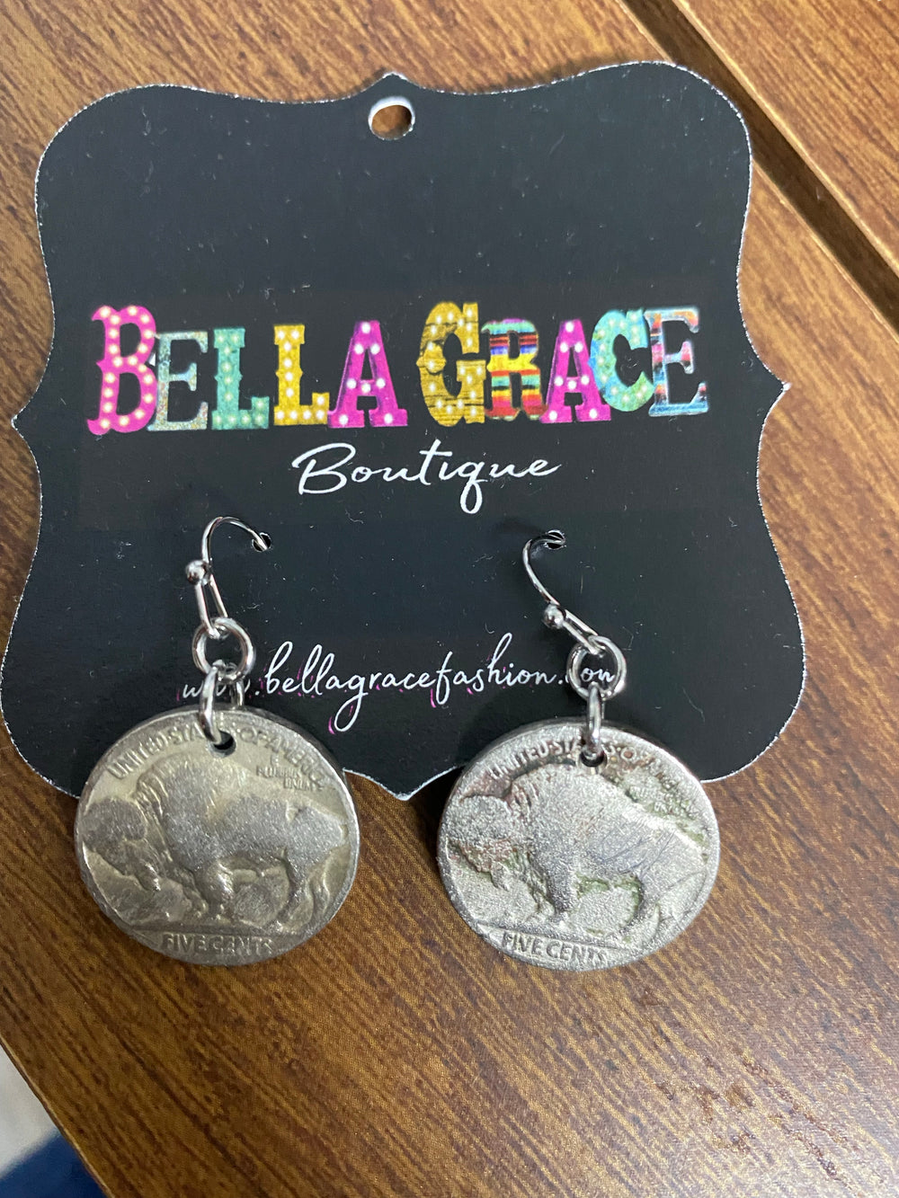 Buffalo/Indian Head Nickel Earrings