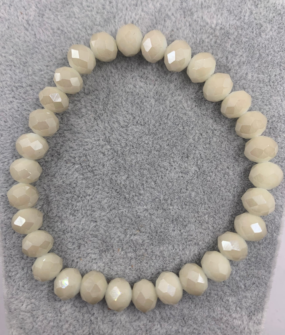 Frosting Stretch Bead Bracelet