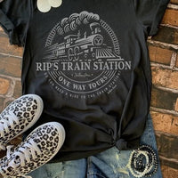 Rip’s Train Station Graphic Tee--SALE! Size S only!