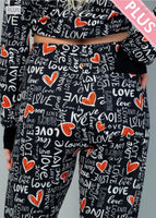 
              SALE $10! Heart and Love Lounge Print Pants
            
