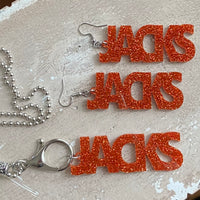 Jacks Acrylic Pendant or Earrings