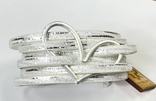 Magnetic Heart Cuff Bracelet