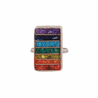 Align Your Chakras Stone Chip Ring