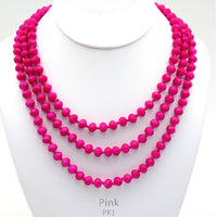 
              60 inch Crystal Bead Necklace--many colors!
            