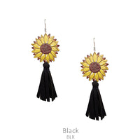 Sunflower Fringe Earrings