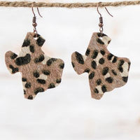 Leopard Print Texas Earrings